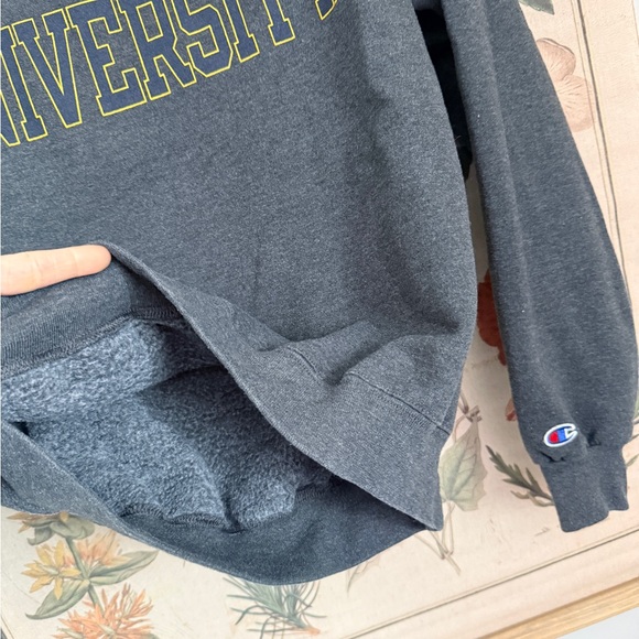 Northern Arizona University NAU Gray and yellow champion crewneck sweatshirt - Picture 3 of 6
